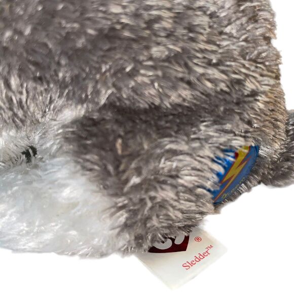 Ty Plush Husky Dog Pup Sledder Alaska Stuffed Animal Nursery Shower Gift 7" - Picture 4 of 10